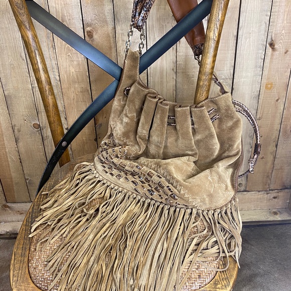 Jimmy Choo Tatum Fringe Suede Hobo Bag I ❤️ offers - Picture 4 of 16